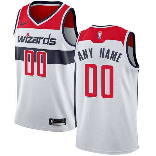 Men & Youth Customized Washington Wizards Swingman White Home Nike Association Edition Jersey